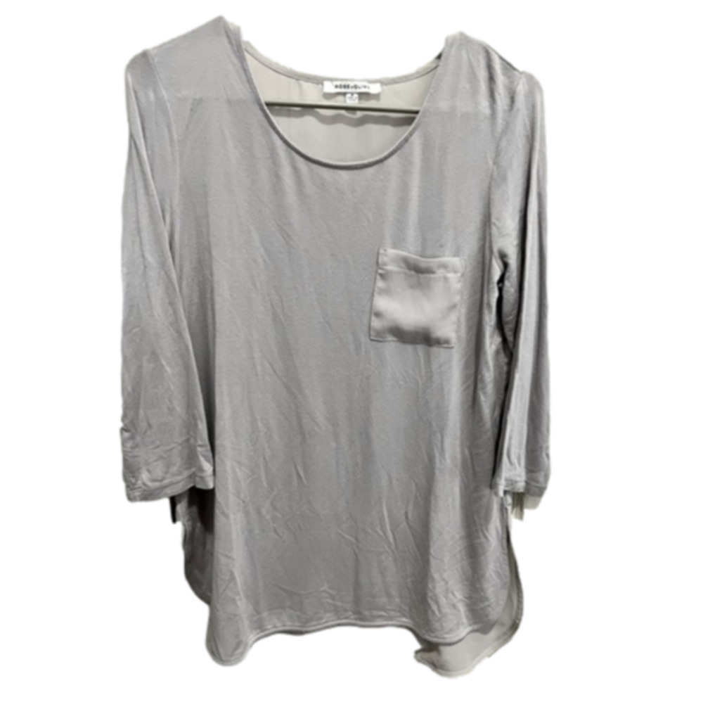 Rose&Olive 3/4 sleeve shirt with sheer back